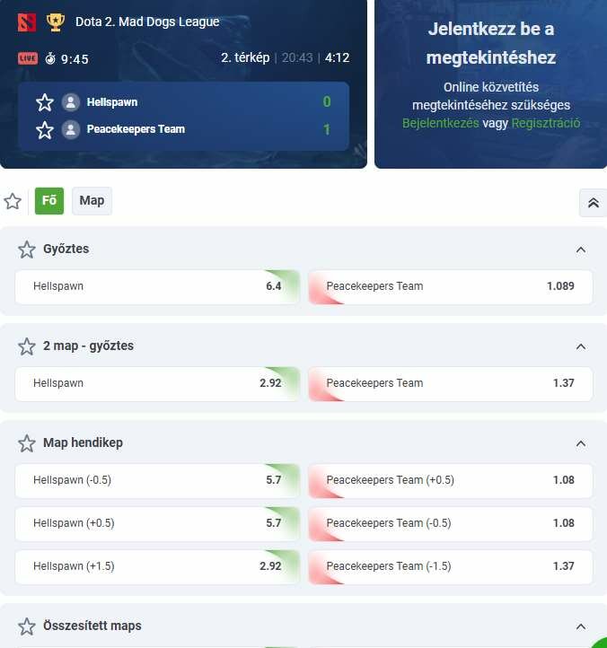 fogad&aacute;sra el&eacute;rhető virtu&aacute;lis sportok